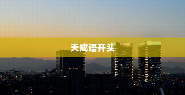 天成语开头