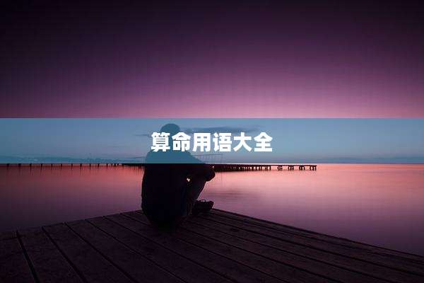 算命用语大全
