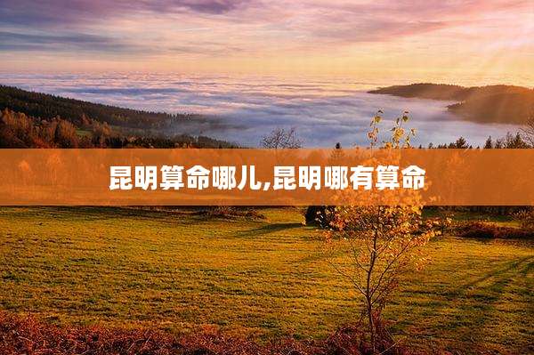 昆明算命哪儿,昆明哪有算命
