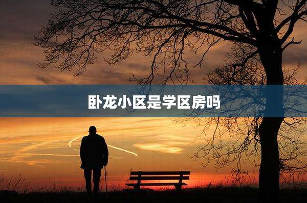 卧龙小区是学区房吗