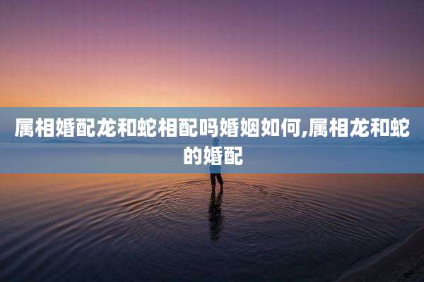 属相婚配龙和蛇相配吗婚姻如何,属相龙和蛇的婚配