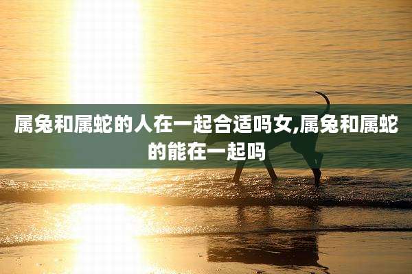 属兔和属蛇的人在一起合适吗女,属兔和属蛇的能在一起吗