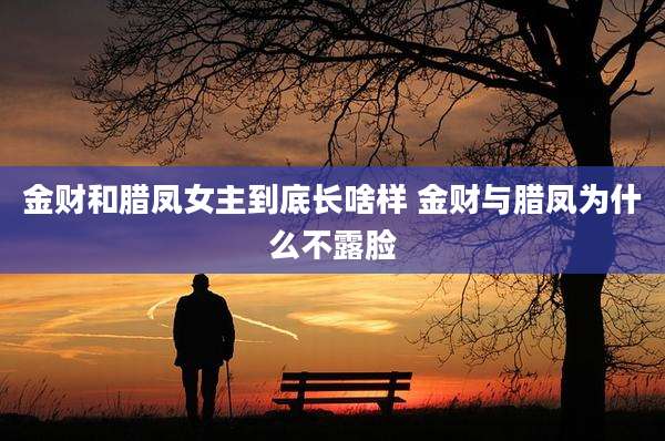金财和腊凤女主到底长啥样 金财与腊凤为什么不露脸