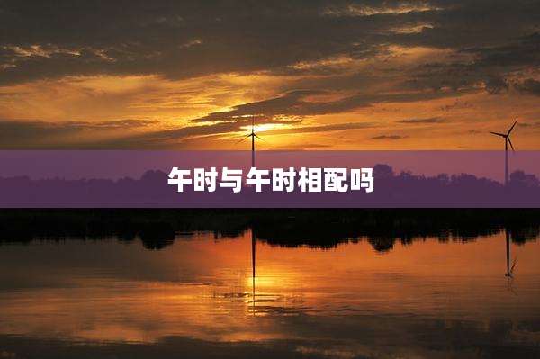 午时与午时相配吗