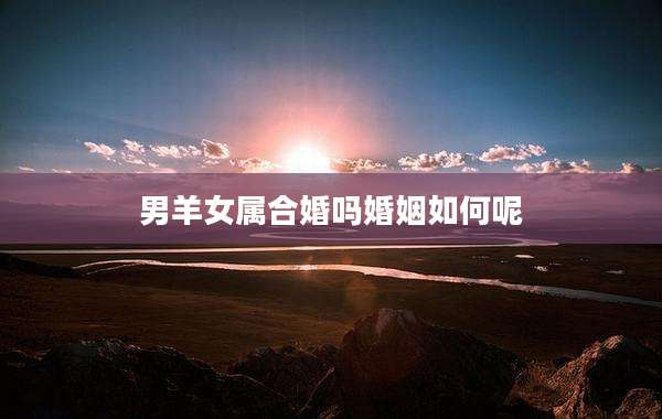 男羊女属合婚吗婚姻如何呢
