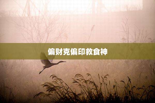 偏财克偏印救食神