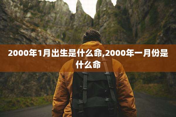 2000年1月出生是什么命,2000年一月份是什么命