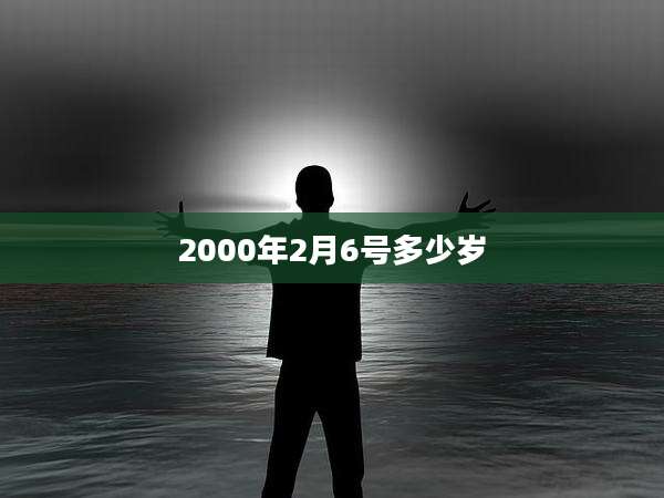 2000年2月6号多少岁