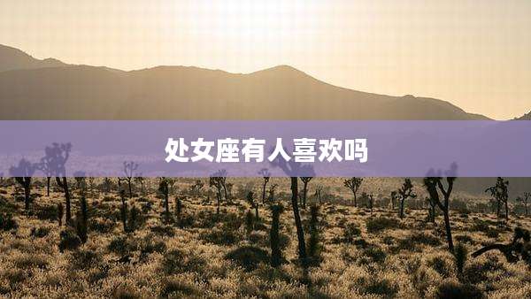 处女座有人喜欢吗