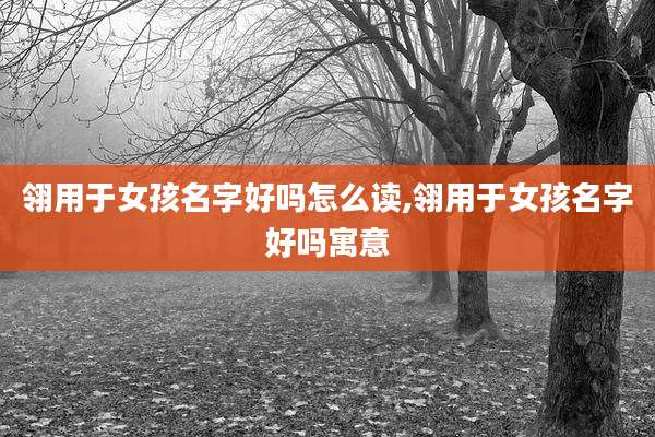 翎用于女孩名字好吗怎么读,翎用于女孩名字好吗寓意