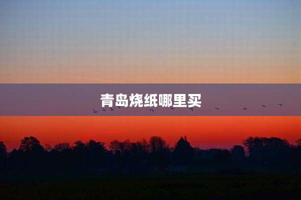 青岛烧纸哪里买