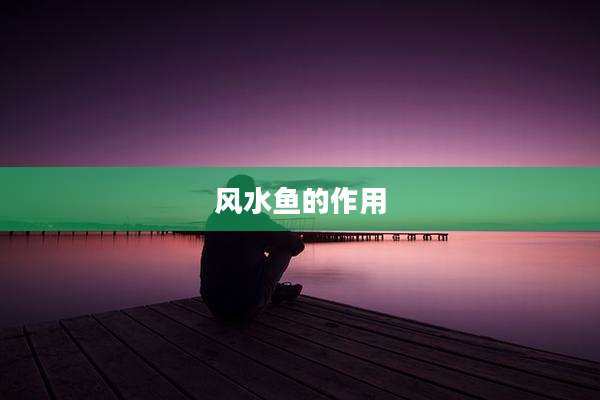 风水鱼的作用