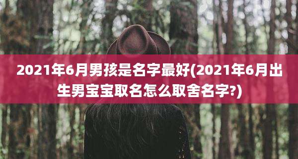 2021年6月男孩是名字最好(2021年6月出生男宝宝取名怎么取舍名字?)
