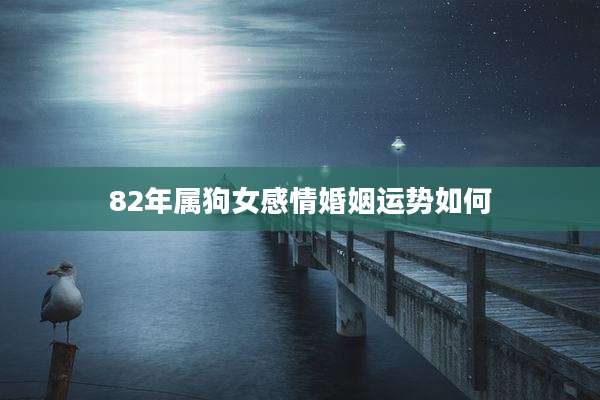 82年属狗女感情婚姻运势如何