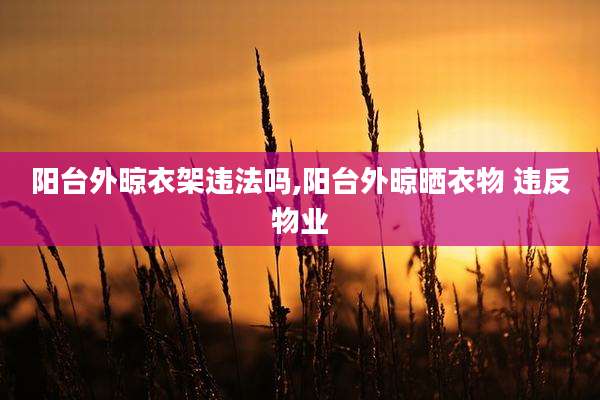 阳台外晾衣架违法吗,阳台外晾晒衣物 违反物业