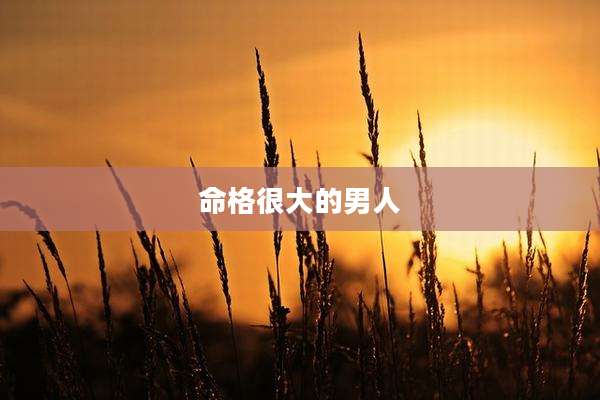 命格很大的男人