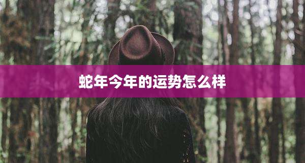 蛇年今年的运势怎么样