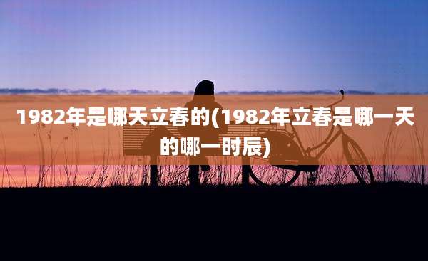1982年是哪天立春的(1982年立春是哪一天的哪一时辰)