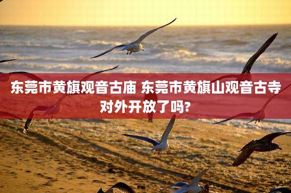 东莞市黄旗观音古庙 东莞市黄旗山观音古寺对外开放了吗?