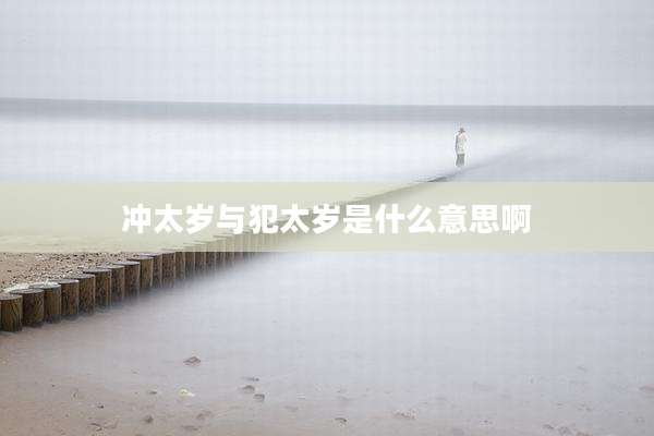 冲太岁与犯太岁是什么意思啊