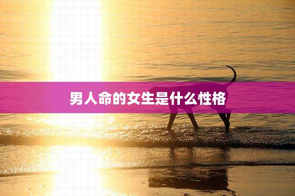 男人命的女生是什么性格