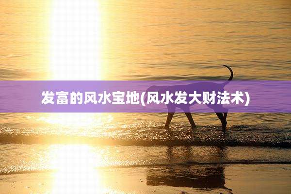 发富的风水宝地(风水发大财法术)