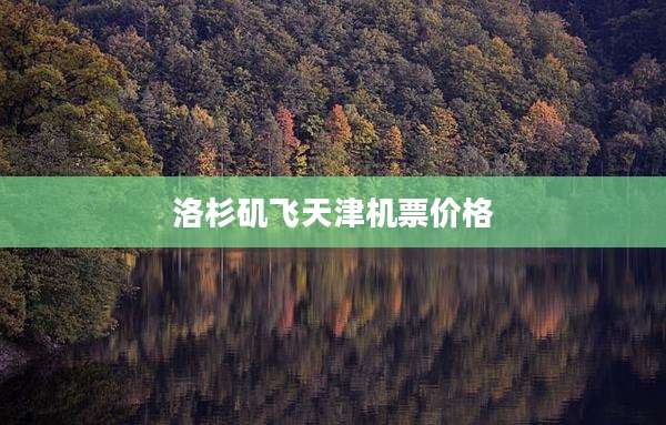 洛杉矶飞天津机票价格