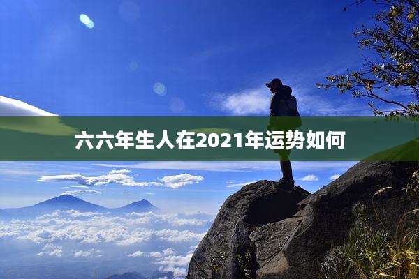 六六年生人在2021年运势如何