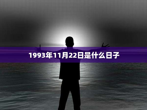1993年11月22日是什么日子