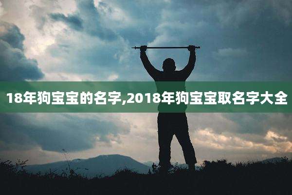 18年狗宝宝的名字,2018年狗宝宝取名字大全
