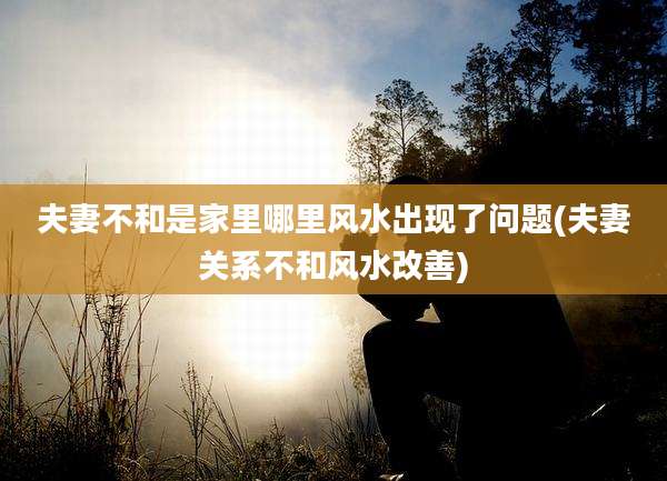 夫妻不和是家里哪里风水出现了问题(夫妻关系不和风水改善)