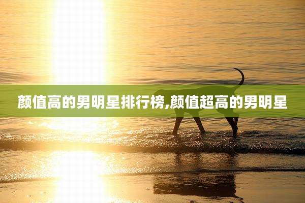 颜值高的男明星排行榜,颜值超高的男明星