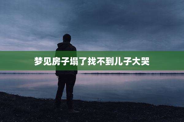 梦见房子塌了找不到儿子大哭