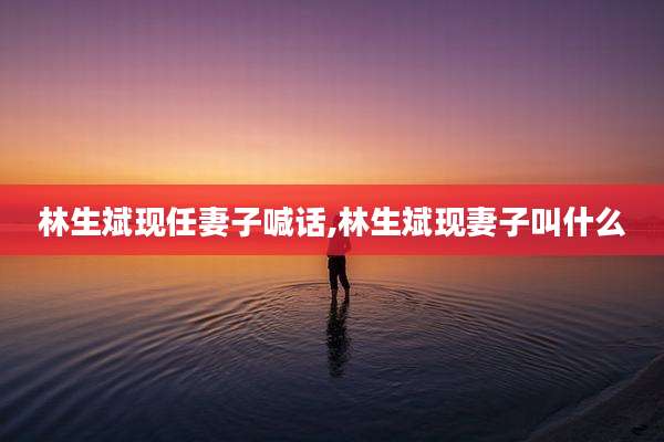 林生斌现任妻子喊话,林生斌现妻子叫什么