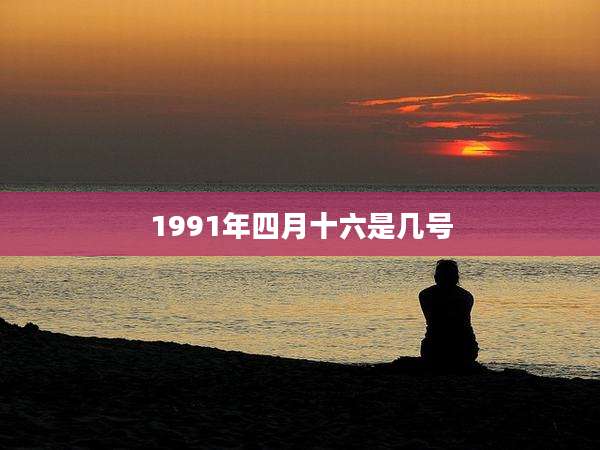 1991年四月十六是几号