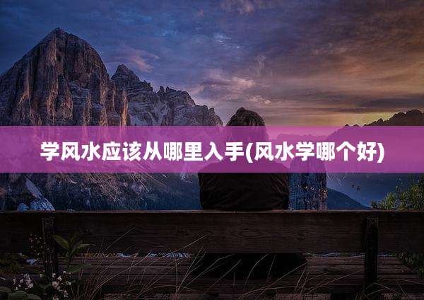 学风水应该从哪里入手(风水学哪个好)