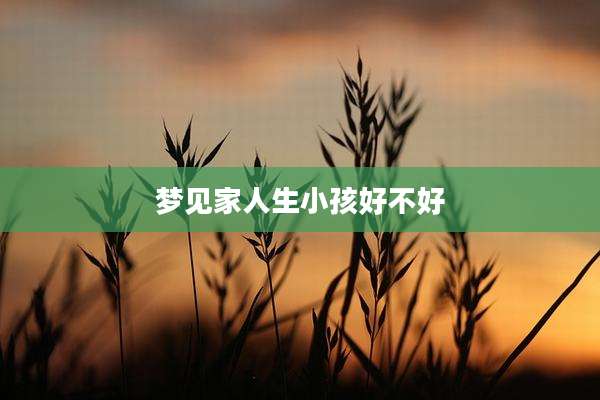 梦见家人生小孩好不好