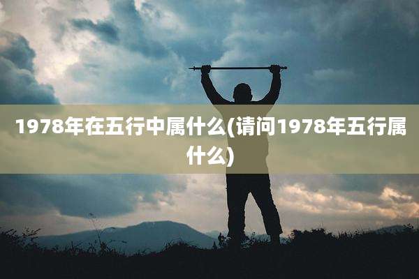 1978年在五行中属什么(请问1978年五行属什么)