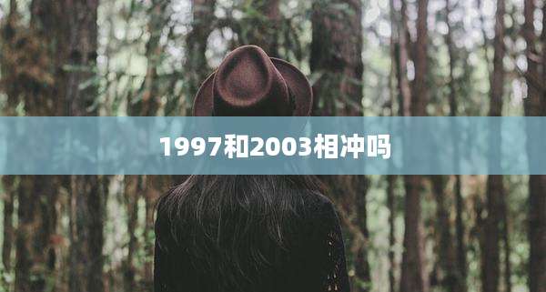 1997和2003相冲吗