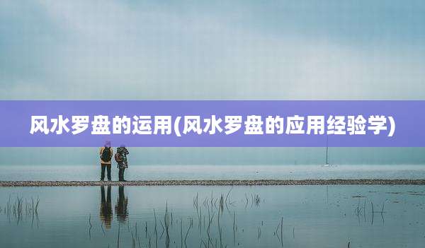 风水罗盘的运用(风水罗盘的应用经验学)