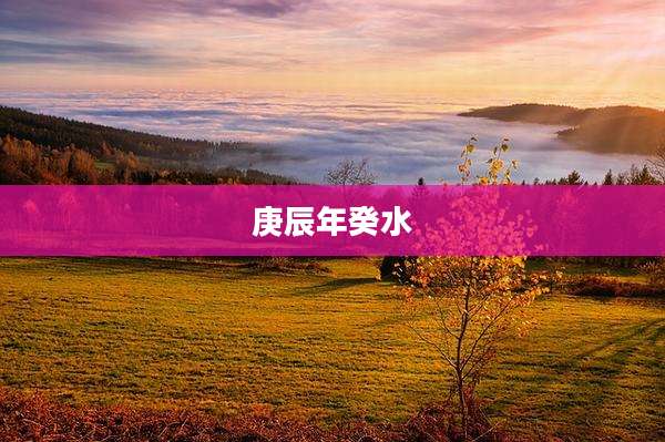 庚辰年癸水
