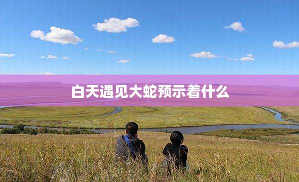 白天遇见大蛇预示着什么