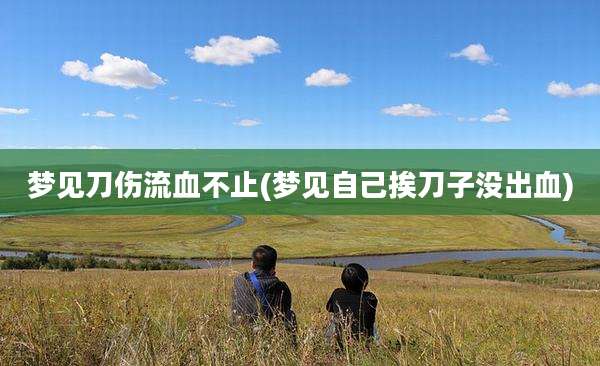 梦见刀伤流血不止(梦见自己挨刀子没出血)