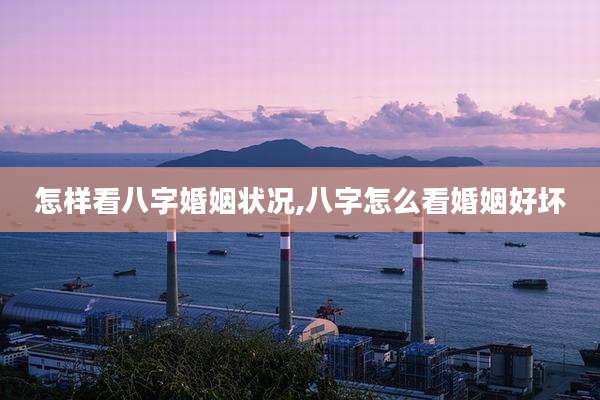 怎样看八字婚姻状况,八字怎么看婚姻好坏