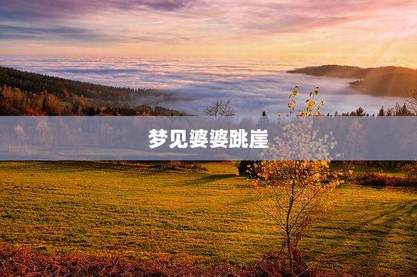 梦见婆婆跳崖