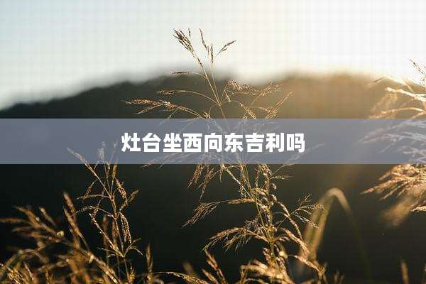灶台坐西向东吉利吗