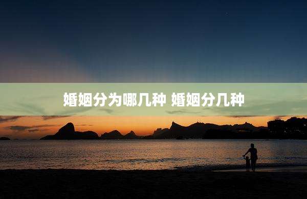 婚姻分为哪几种 婚姻分几种