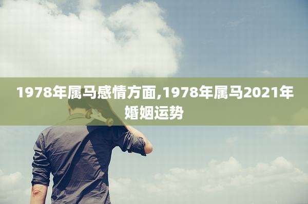 1978年属马感情方面,1978年属马2021年婚姻运势