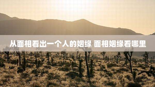 从面相看出一个人的姻缘 面相姻缘看哪里