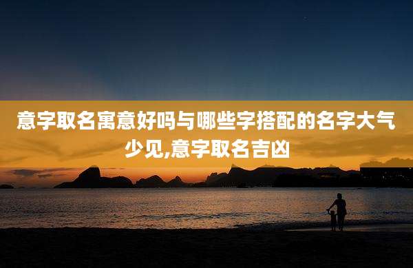 意字取名寓意好吗与哪些字搭配的名字大气少见,意字取名吉凶